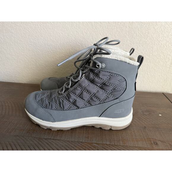 KEEN Terradora II Wintry Waterproof Boots Women’s Size 8 1/2 Gray Winter Snow - Picture 4 of 10